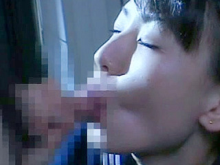 Japanese schoolgirl's XXX adventure in Tokyo with nipple play and thai fucking